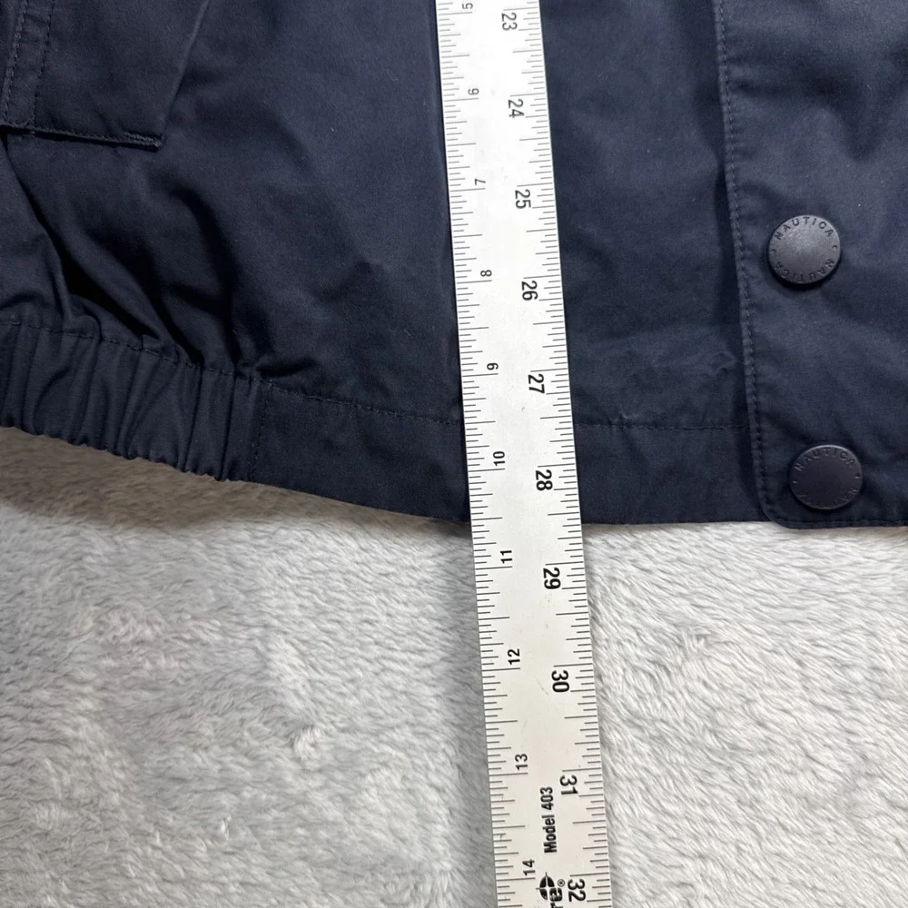 Vintage  Nautica Challenge J-Class Softshell Jacket Men M Blue Embroidered